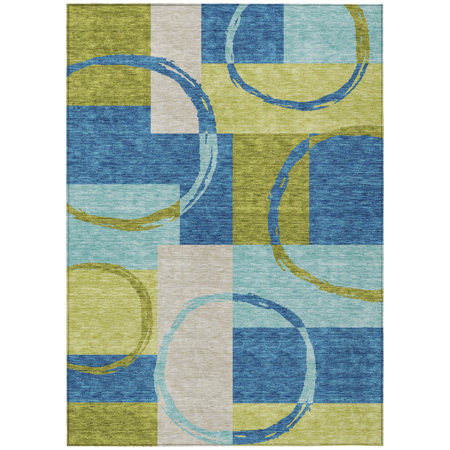 modern geometric area rug.