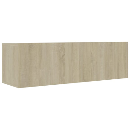 NNEVL TV Cabinets 3 pcs Sonoma Oak Chipboard