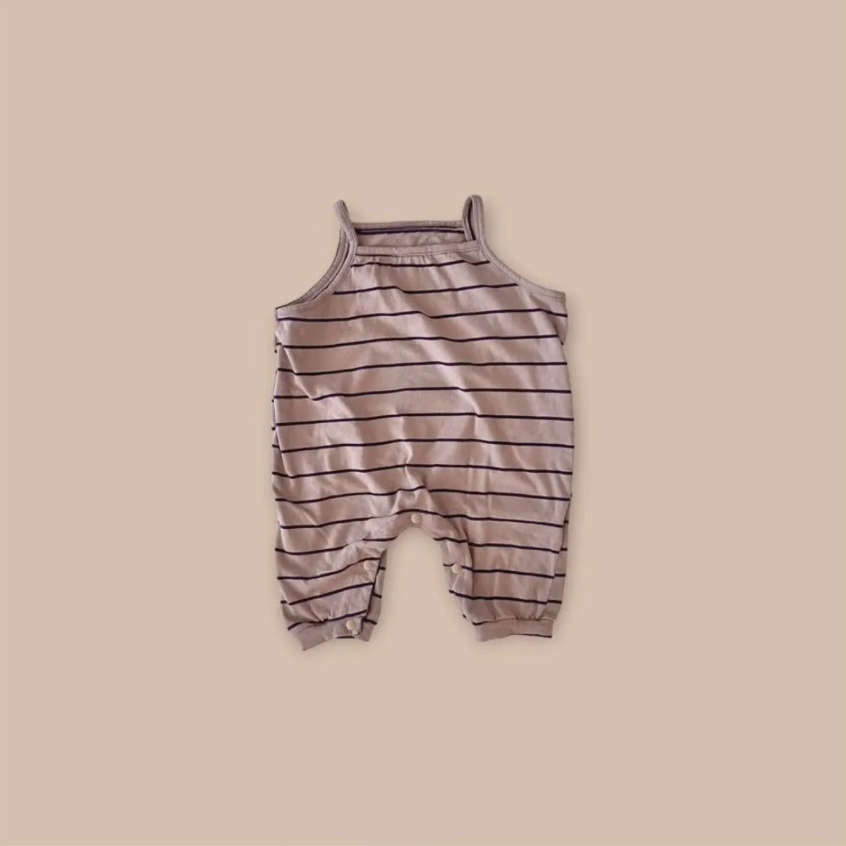 Summer Arrival Baby Unisex Simple Sleeveless Striped Rompers