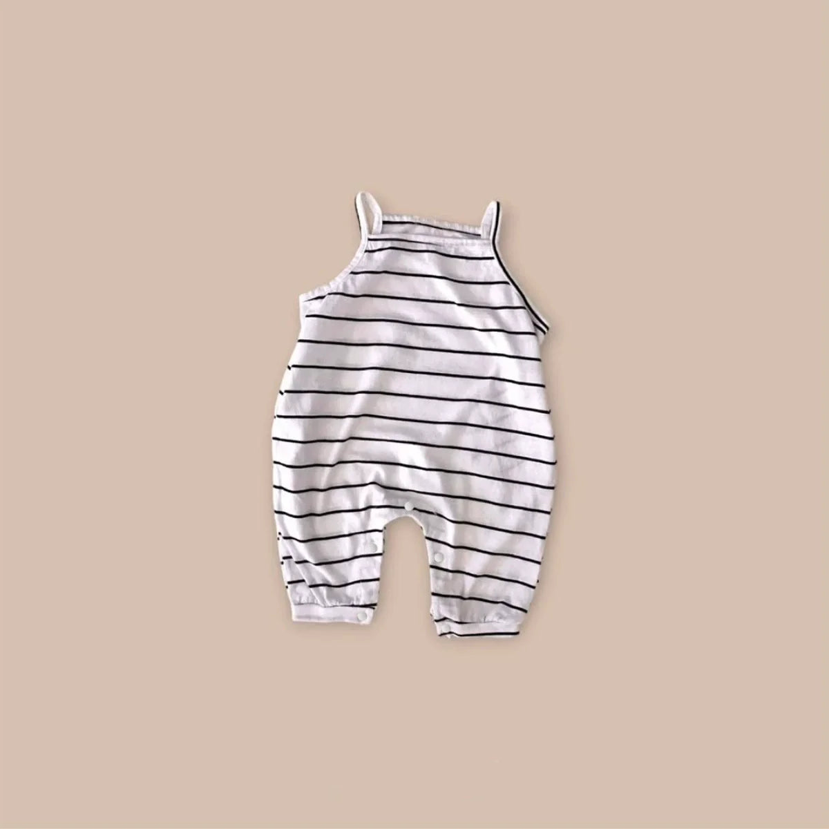 Summer Arrival Baby Unisex Simple Sleeveless Striped Rompers